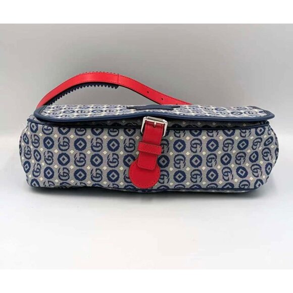 Gucci GG DOT Jetsons Collaboration Kids’ Jacquard Logo-patch Messenger Bag Blue - Picture 4 of 16